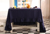 Navy Blue Linen Tablecloth - Bohoblockprinted