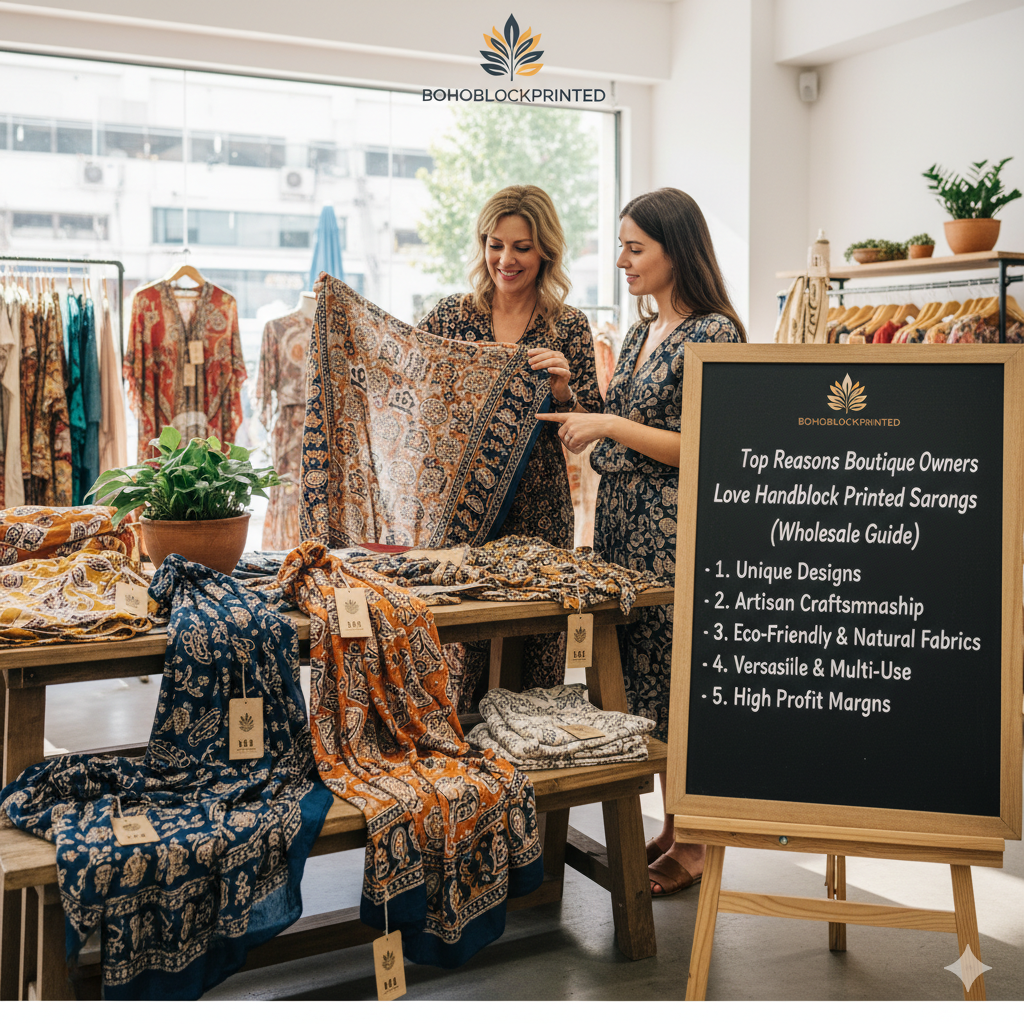 Top Reasons Boutique Owners Love Handblock Printed Sarongs (Wholesale Guide)
