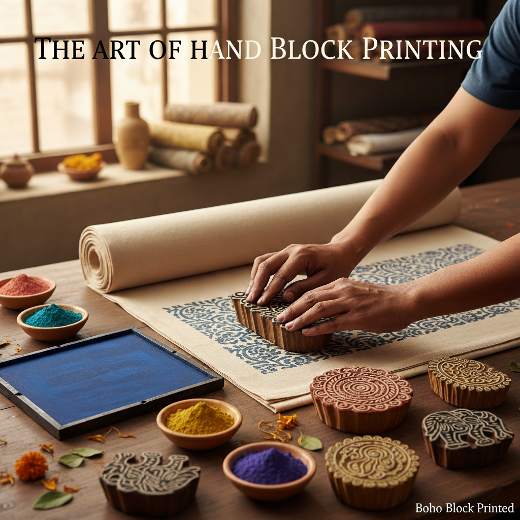 The Art of Hand Block Printing – Bringing Boho Vibes to Modern Living
