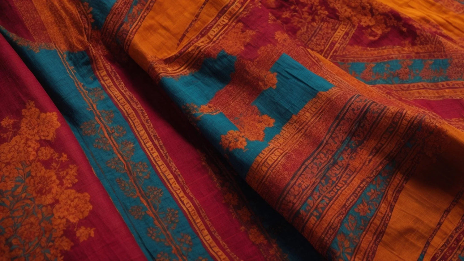 Sanganer & Bagru Block Printed Boho Cotton Kaftans Sarong Fabric Napkins - Bohoblockprinted