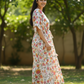 Floral Printed  cotton Kaftan