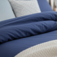 Deep Navy Blue Cotton Duvet Cover Set – 100% Soft Cotton, Breathable & Elegant Bedding with Button Closure