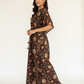 Hand Block Printed Floral Cotton Kaftan