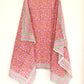 Pink Hand Block Printed Cotton Sarong