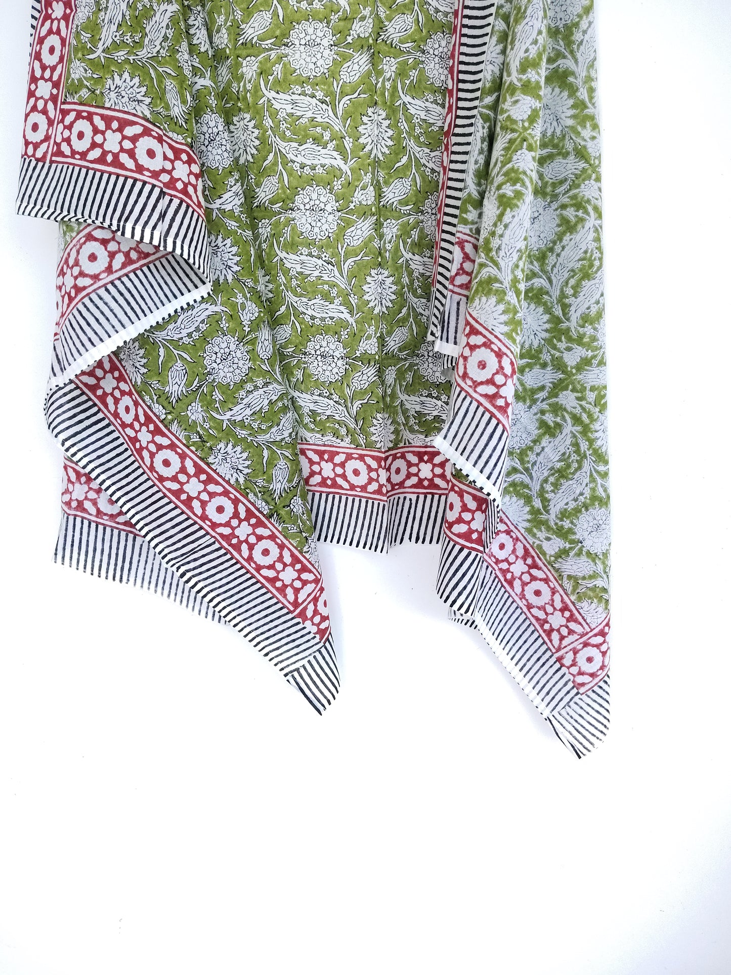 red border green sarong