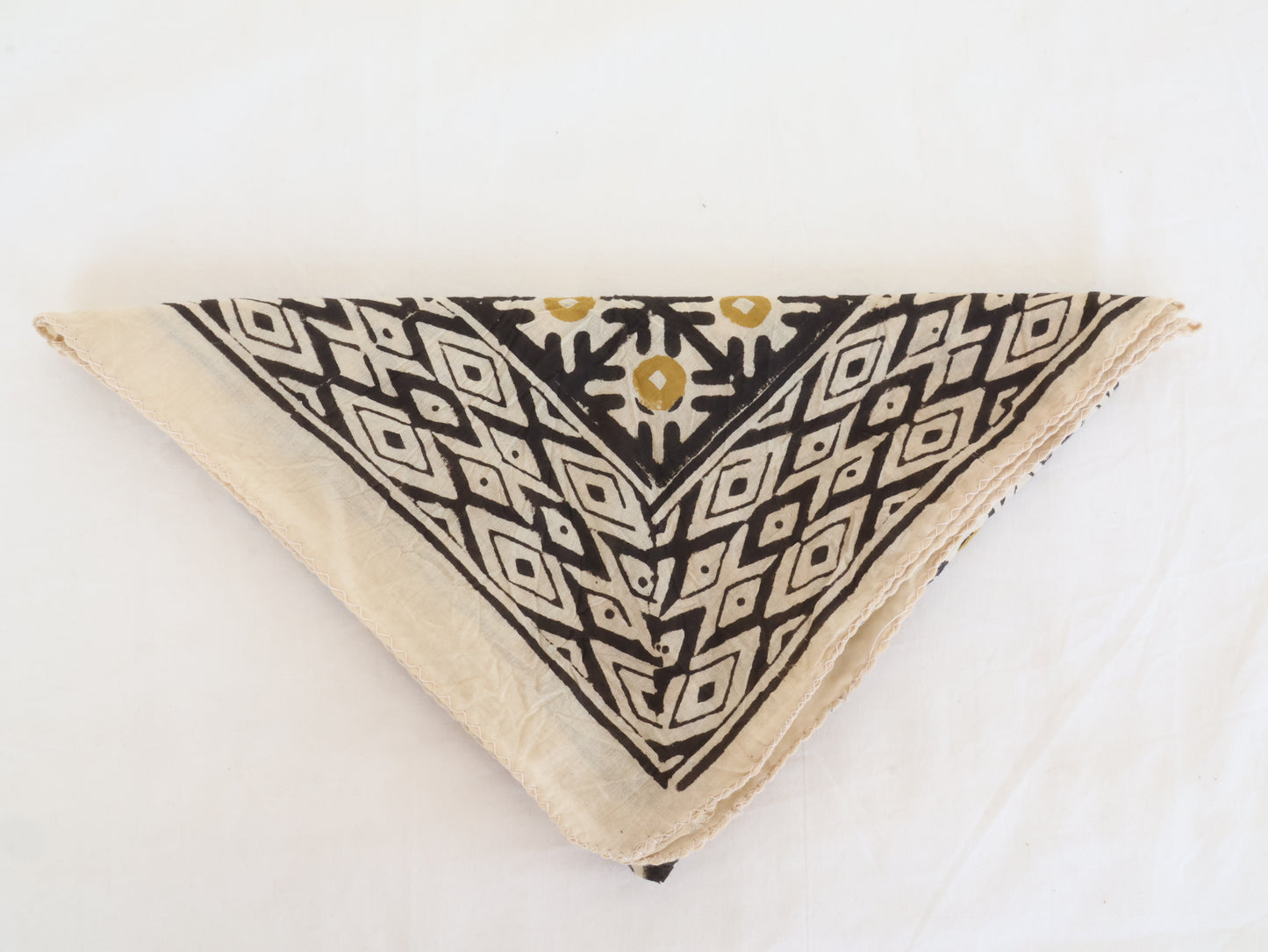 Artisan printed boho bandana square scarf