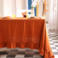 Minimalist Plain Linen Table Cover