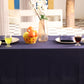Navy Blue Linen Tablecloth