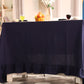 Navy Blue Linen Tablecloth