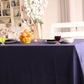 Navy Blue Linen Tablecloth