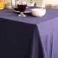 Navy Blue Linen Tablecloth