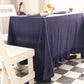Navy Blue Linen Tablecloth