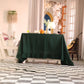 Forest Green Ruffled Cotton Tablecloth