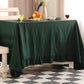 Forest Green Ruffled Cotton Tablecloth
