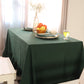 Forest Green Ruffled Cotton Tablecloth