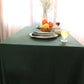 Forest Green Ruffled Cotton Tablecloth