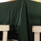 Forest Green Ruffled Cotton Tablecloth