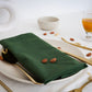 Handmade Forest Green Napkin – 100% Cotton, Reusable Cloth Napkin for Table Setting - Bohoblockprinted