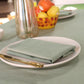 Sage Green Ruffled Cotton Tablecloth