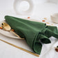 Handmade Forest Green Napkin – 100% Cotton, Reusable Cloth Napkin for Table Setting - Bohoblockprinted