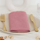 Rose Pink Table Napkin – 100% Cotton Reusable Dinner Napkin for Modern Dining - Bohoblockprinted