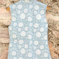 Hand Block Printed Floral Cotton Quilted Jacket – Sky Blue - Bohoblockprinted