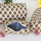Handcrafted Cotton Travel Toiletry Bags (Set of 3)
