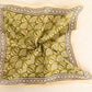 Green Block Print Cotton Bandana | Sustainable Handmade Accessory