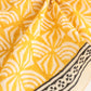 Hand Block Printed Cotton Bandana – Mustard Yellow Boho Scarf