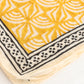 Hand Block Printed Cotton Bandana – Mustard Yellow Boho Scarf