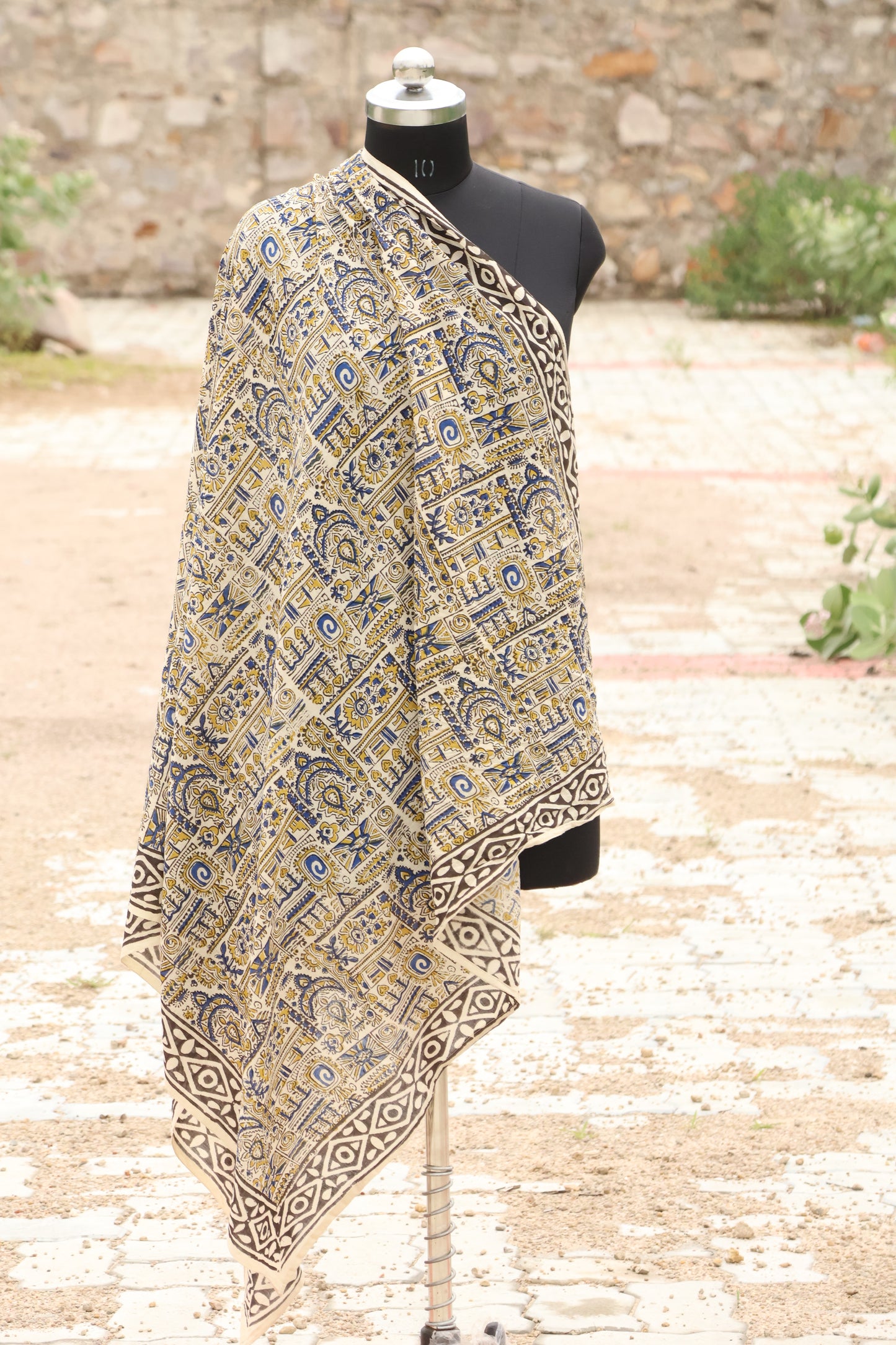 Handblock printed cotton sarong 