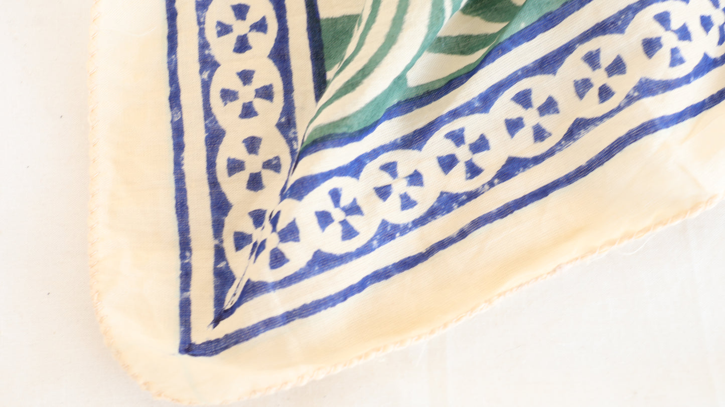 Artisan Hand Block Printed Bandana – 100% Cotton Boho Access