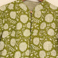 Olive Green Hand Block Printed Cotton Quilted Jacket - Bohoblockprinted
