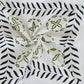 Hand Block Printed Cotton Bandana – Black & Olive Leaf Design | Boho Style Head & Neck Scarf - Bohoblockprinted