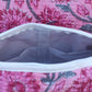 Pink Floral Hand Block Printed Quilted Pouch Set – 100% Cotton Travel & Makeup Organizer Bags