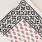 Traditional Indian Cotton Bandana – Maroon Floral Design - Bohoblockprinted