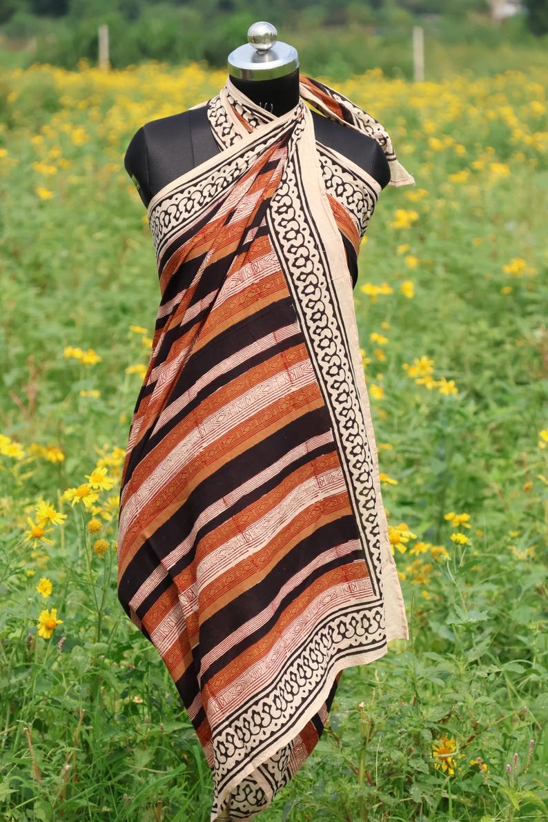 Hand Block Printed Sarongs & Bandanas – Set of 45 Sarongs – Wholesale Cotton Beach Wraps | Resort / Beach Wear
